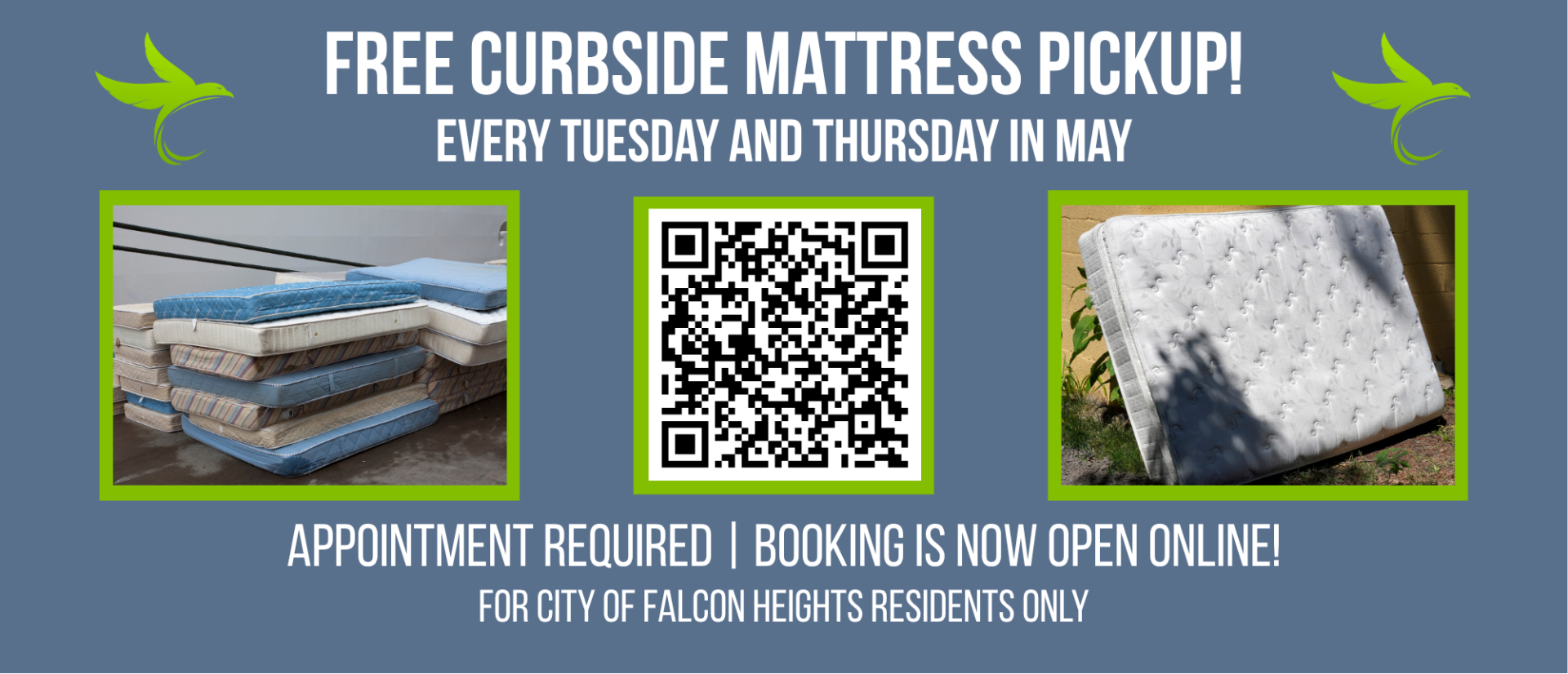 FREE Curbside Mattress Recycling